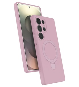 Galaxy S25 Ultra Regal Magsafe Standlı Kapak - Açık Pembe