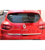 Renault Clio 4 HB Formlu Krom Bagaj Alt Çıtası 2012- Sonrası Pasl
