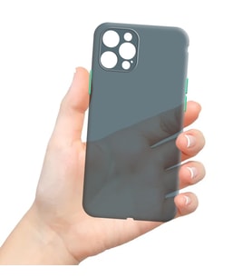 Apple iPhone 12 Pro Uyumlu Ultra İnce Zar Telefon Kılıfı (Lacivert)