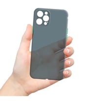 Apple iPhone 12 Pro Uyumlu Ultra İnce Zar Telefon Kılıfı (Lacivert)