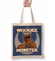 Wookiee Monster Kurabiye Canavarı Bez Çanta Uzun Saplı