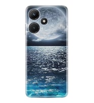 Infınix Hot 30i Kılıf Resimli Desenli Baskılı Silikon Great Moon 1301