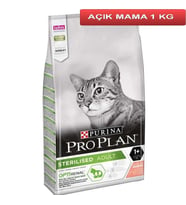 ProPlan Sterilised Somonlu Kısırlaştırılmış Kedi Maması 1 kg AÇIK