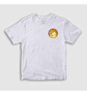 Presmono Unisex Çocuk Beyaz Dogecoin Bitcoin T-Shirt 263497tt (Beyaz)