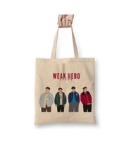 Weak Hero Class 2 Kdrama Karakterler Beyaz Bez Çanta Uzun Saplı Alışveriş Çantası Plaj Çantası