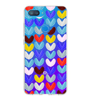 PrintiFy Xiaomi Mi 8 Lite ile Uyumlu 1mm Slim Fit Water Color 1 Baskılı Şeffaf  Kılıf