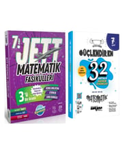 Ünlüler Yayınları 7. Sınıf Matematik JETT Soru Fasikülleri ve Ankara Yayıncılık Deneme Seti 2 Kitap