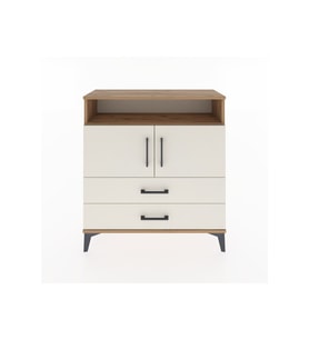 Arges Şifonyer 3 Raflı 2 Çekmeceli 2 Kapaklı 88x30x96 Çam-Aytaşı