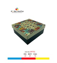 23x23x10 Hediyelik Kutu Kraft Kutu Karton Kutu YIlbaşı Kutusu Pasta Kutusu Kargo Kutusu (10 ADET)