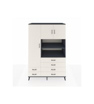 Kronos Dolap 8 Raflı 6 Çekmeceli 3 Kapaklı 132x59x195 Antrasit-Aytaşı/Aytaşı