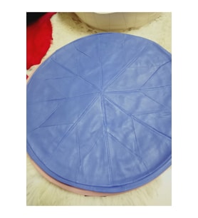 Kuzu Derisi Bohem Minder Puf 40*9 cm