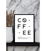 Coffee Temalı Çerçeve Görünümlü Mdf Tablo