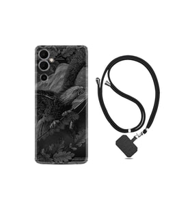 Pova 4 Pro Kılıf Ipli Boyun Askılı Desenli Silikon Dark Eagle 1909