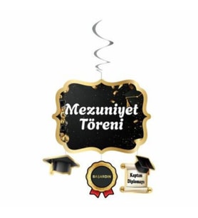 Mezuniyet Töreni Asmalı Tavan Süs Set