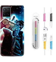 Vivo Y11S Y21S Y20 Y20S Y70 Kılıf Kablo Koruma Spiral Silikon Play Me 1757