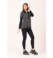 Busa Hamile Kapüşonlu Sweatshirt Gri