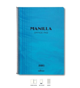 Manilla Ofis Defter A4 Kareli Mavi