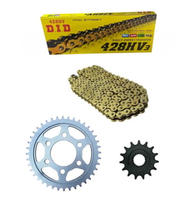 RKS SRK 125-R Ön-Arka Zincir Dişli Seti Oringli Gold 15T-43T