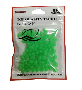 Sea Horse Fosforlu Yumuşak Boncuk 5*8mm (50 Adet) - Yeşil