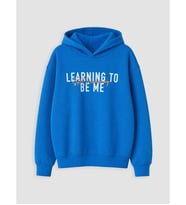 LC WAIKIKI Mavi Kapüşonlu Baskılı Erkek Çocuk Sweatshirt