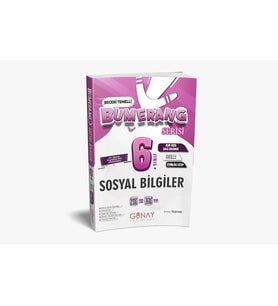 GÜNAY 6.SINIF BUMERANG SOSYAL BİLGİLER ETKİNLİKLİ AKILLI DEFTER KİTAP