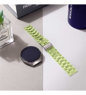 Xiaomi Redmi Watch 5 Active/Lite Kordon 22mm Şeffaf Baklalı Kordon (Sarı)