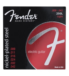 Fender Super 250 Nickel Plated Steel Ball End 250L .009-.042 Elektro Gitar Teli