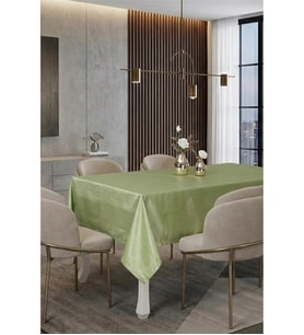 Kristal Monoray Kumaş Mint Yeşili Masa Örtüsü Dikdörtgen 140x200 Cm  462 (Standart)