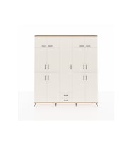 Arges Gardrop 10 Raflı 2 Çekmeceli 4 Askılı 220x30x243 Çam-Aytaşı