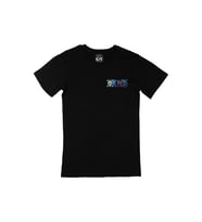 One Piece Cep Logo Tasarımlı Siyah Tişört