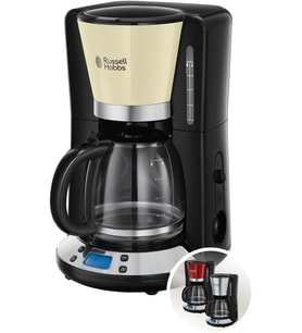 Hobbs Remington 24033-56 Kahve Makinesi Colours+ Creme (Maks. 10 Fincan, 1,25 l Cam Sürahi, Sıcak Tutma Plakası, 1100 W)
