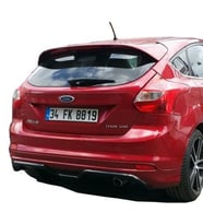 Ford Focus Uyumlu 3 Hatchback 2012 - 2014 Arka Tampon Eki - Difüzör (Plastik) (Karışık)