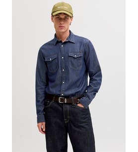 JJESHERIDAN SHIRT L/S NOOS Dark Denim