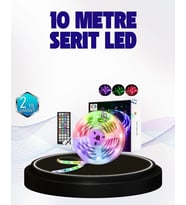 Bluetooth Kontrollü Smart Şerit Led 10m Sese Duyarlı Rgb Aydınlatma