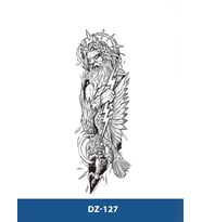 DZ-127 ZEUS VE KARTAL DESEN GEÇİCİ KOL DÖVMESİ-TATTO