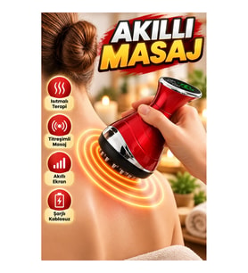 Isıtmalı ve Titreşimli Akıllı Vakum Masaj Aleti – Şarjlı Kupa Masaj Cihazı