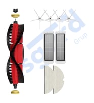 ROBOROCK  S50 – S55 –S5 MAX – S6 – S6 MAXV Uyumlu 1 Ana Fırça 4 Yan Fırça 2 Filtre 2 Mop PKT-iasgf0000679