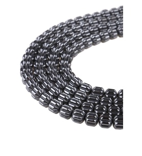 6X6 MM Hematit Taşı Dizi - DZ4279 (Siyah)
