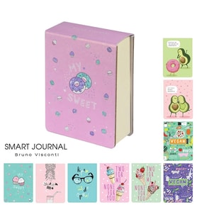 BRUNO VISCONTI SMART JOURNAL A7 250 SAYFA DESENLİ SERT KAPAK BLOKNOT 3-558