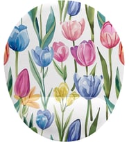 Lale Desenli Bilek Destekli Mouse Pad