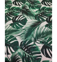 DESENLİ DUCK KETEN KUMAŞ (Koyu Yeşil)
