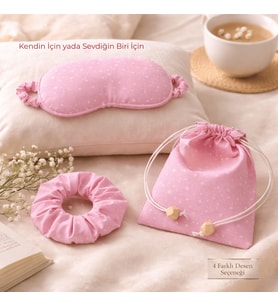 VELVET NIGHT - MINI NIGHT SET (Beyaz-Pembe)