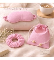 VELVET NIGHT - MINI NIGHT SET (Beyaz-Pembe)