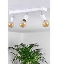 RİOLİGHT MODERN BEYAZ 3XE27 MAFSALLI HAREKETLİ BAŞLIK(GLOP AMPUL HARİÇ) METAL SPOT AVİZE