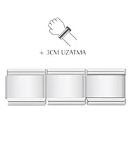 +3cm Uzatma Çelik Bileklik Charmı Bilekliğinizi 3cm Uzatın! scb37 (Beyaz)