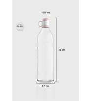 Renga Zen 1000 ml Cam Şişe 181001 Toz Pembe