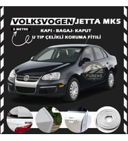 Volksvogen Jetta Mk5 Oto Araç Kapı Koruma Fitili 5metre Parlak Beyaz Renk