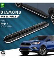 S-Dizayn Ford Kuga 2 Diamond Krom Yan Basamak 183 Cm 2013-2019