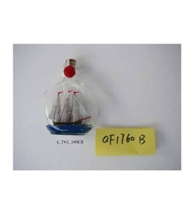 DENİZCİLİK › DENİZCİLİK GRUBU › Marine Şişe Gemi-Z&A ŞİŞE GEMİ>>4.7x3.3x9 cm.