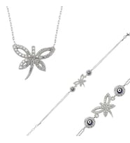 Gümüş Yusufçuk Bayan Set